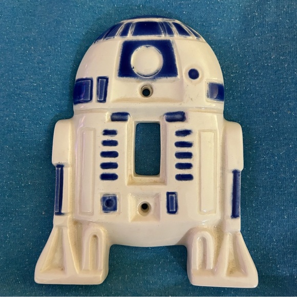 Vintage STAR WAR R2D2 ceramic light switch cover - Picture 4 of 6